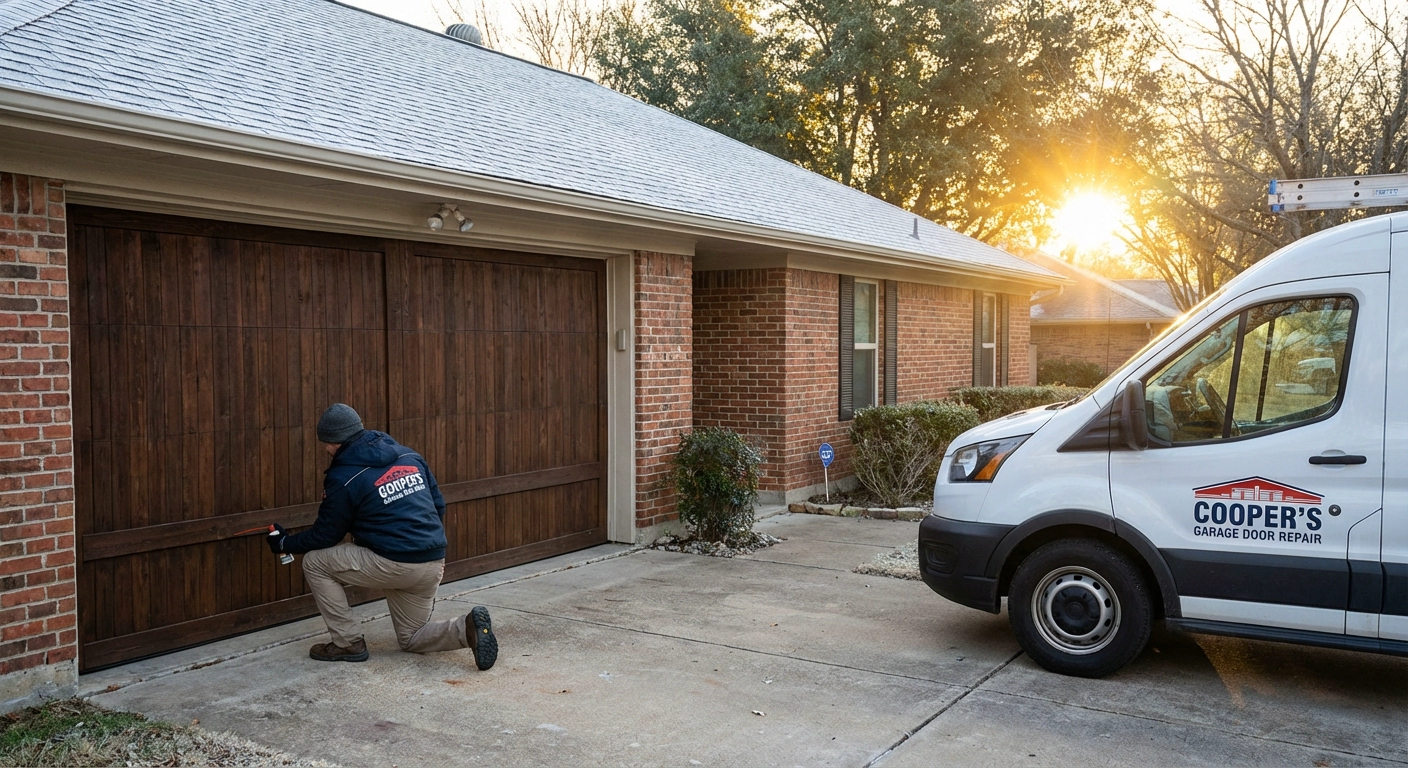 prepare your garage door for winter Dallas TX