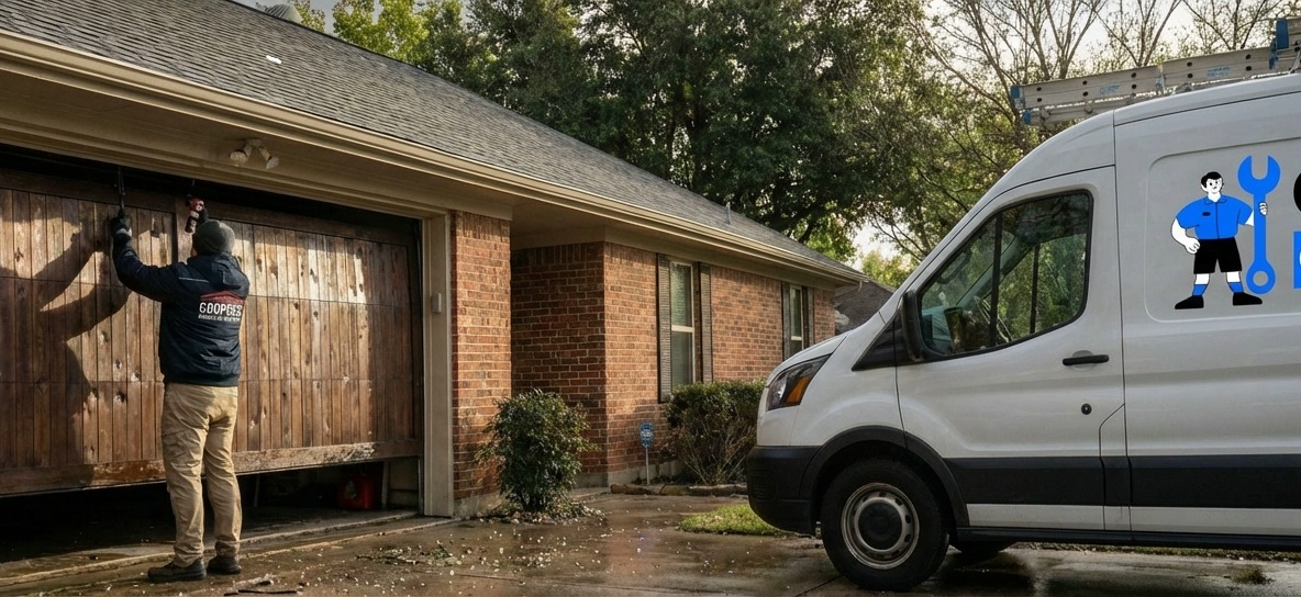 how weather affects garage door performance Dallas TX